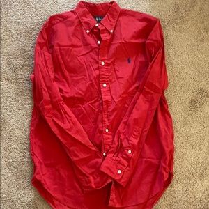 Ralph Lauren Red Classic Fit Button Down
